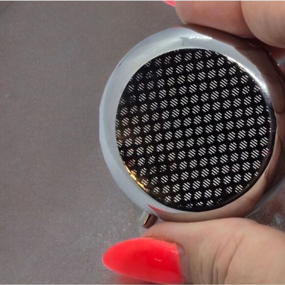 Mushroom Wonderland Pill Box Medicine Mini Steel Case Mirrored Travel Purse Size - Picture 3 of 8